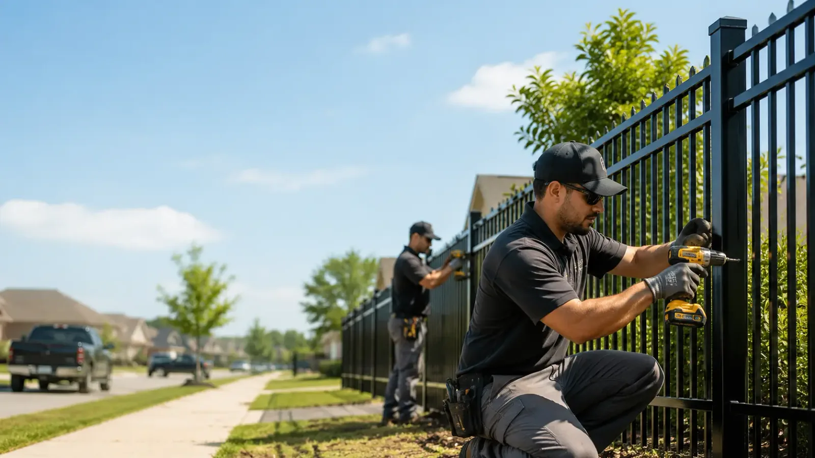 Metal Fence Installation in Williamsburg, IN
